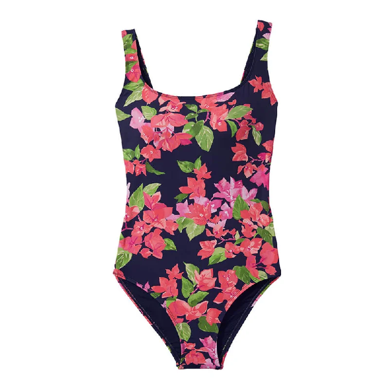 Tommy Bahama Womens Bougainvillea Tank One Piece Swimsuit - Mare Navy