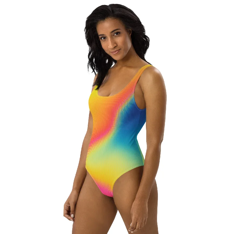 TROPICAL LIGHTS ONE-PIECE SWIMSUIT